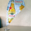 table top beach flag