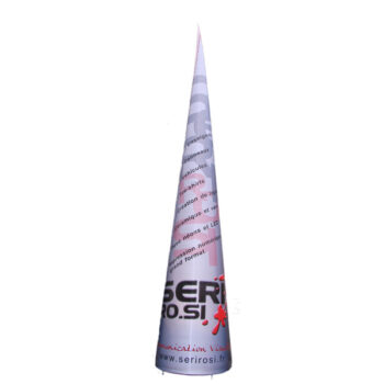 cone gonflable imprimé