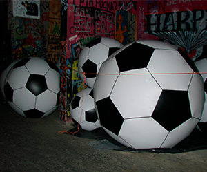 ballon de foot géant