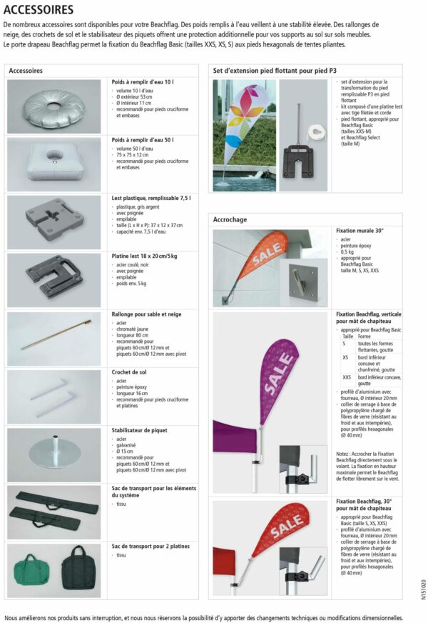 Embases et accessoires pour Beachflag – Image 4