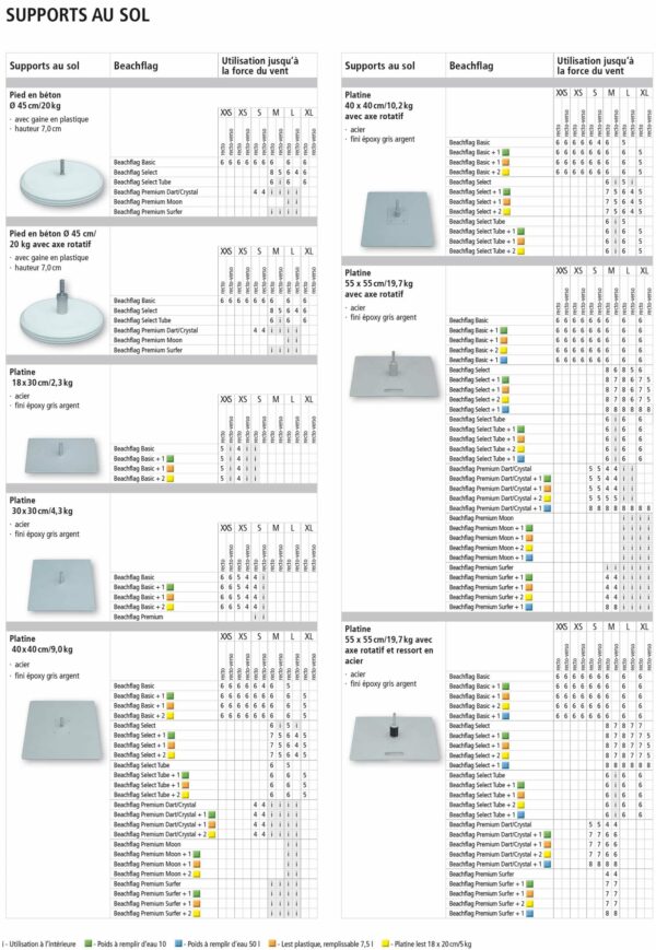 Embases et accessoires pour Beachflag – Image 2