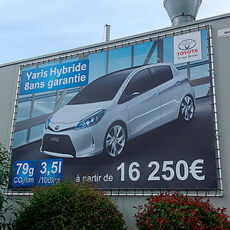 enseigne bâche tendue