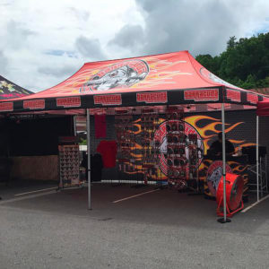 Tente publicitaire parapluie